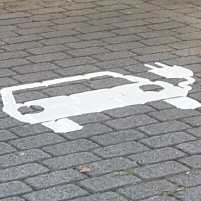 E-Ladesymbol, Parkplatz Bargteheide